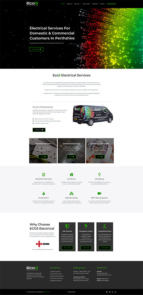 Eco3electrical Website