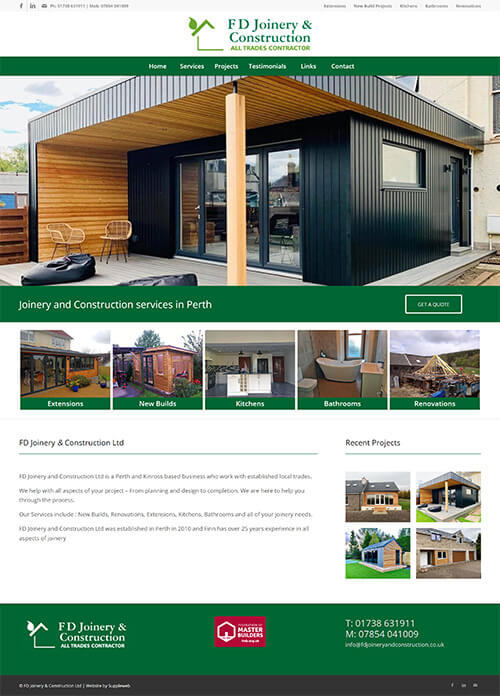 FD Joinery & Construction Website