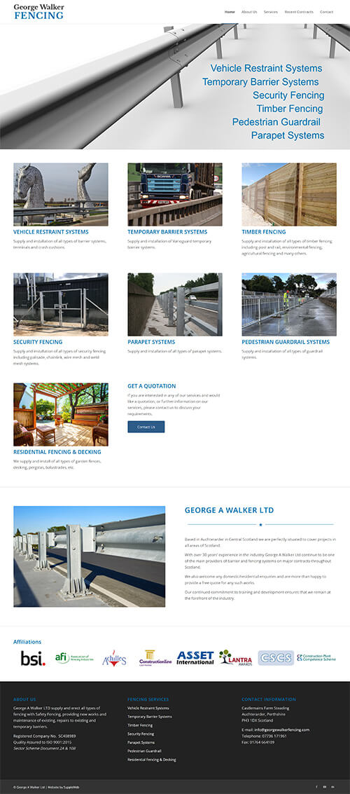 George Walker Fencing Website