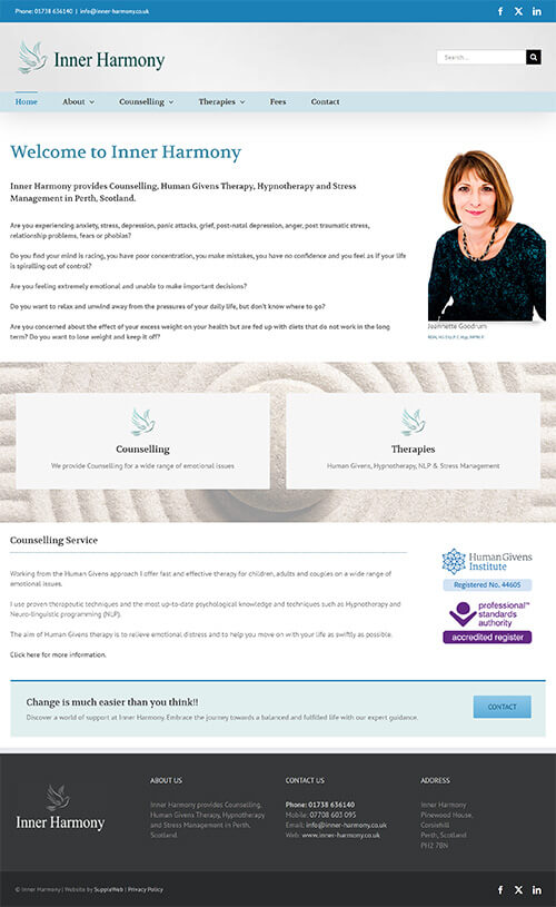 Inner Harmony Website
