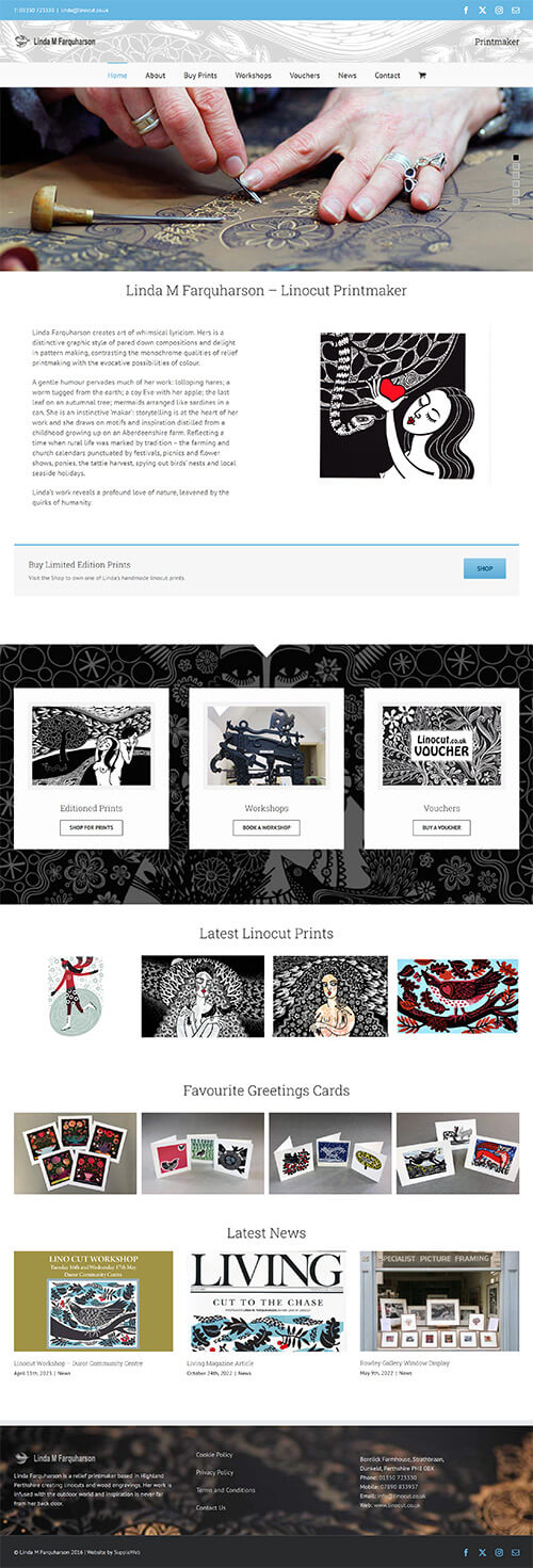 Linocut Website