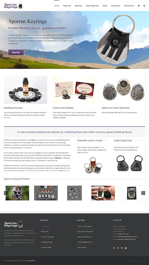 Sporran Keyrings Website